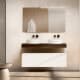 Mueble de baño con encimera de madera 10 cm de altura en color Valenti con cajonera Nomad Visobath principal 0