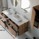 Mueble de baño con encimera solid surface Alpes 9 Bruntec croquis 4