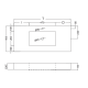 Lavabo suspendido Ambar Coycama croquis 4