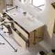 Conjunto de mueble de baño de madera maciza Alpes 6 Bruntec croquis 4