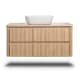 Mueble de baño con encimera de madera maciza Baviera Bruntec detalle 4