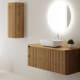 Mueble de baño con encimera de madera maciza Baviera Bruntec principal 1