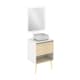 Conjunto mueble de baño con lavabo sobre encimera Nara Top Amizuva 3D 5