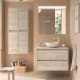 Mueble de baño con encimera de madera Noja Salgar principal 3