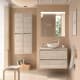 Conjunto mueble de baño con encimera de madera Noja Salgar principal 4