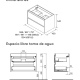 Conjunto mueble de baño con encimera de madera Noja Salgar croquis 20