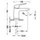 Grifo de lavabo Base Plus Tres croquis 2