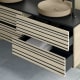 Mueble de baño con encimera de microtec negra Kora Bruntec detalle 2