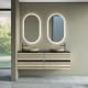 Mueble de baño con encimera de microtec negra Kora Bruntec principal 1