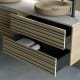 Mueble de baño con encimera de microtec negra Kora Bruntec detalle 3