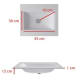Lavabo encastrado Italia Bruntec croquis 2