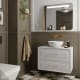 Mueble de baño con encimera de madera Renoir vintage clásico Salgar ambiente 10