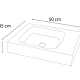 Lavabo de piedra natural Pizarra Bruntec croquis 3