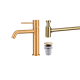 Pack Grifo de lavabo Monza + Válvula click-clack + Sifón visto redondo de Imex principal 2