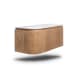 Conjunto de mueble de baño madera varias medidas, maciza de fresno con lavabo Solid Surface Evo Curve Bruntec detalle 1