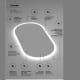 Espejo de baño con luz LED Canadá Ledimex detalle 5