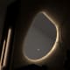 Espejo de baño con luz LED Lluvia de Eurobath detalle 4
