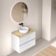 Mueble de baño con encimera de madera Roma Bruntec principal 4