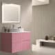Mueble de baño con encimera piedra compactada blanca Ebi Bruntec colores principal 9