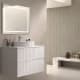 Mueble de baño con encimera piedra compactada blanca Ebi Bruntec colores principal 1