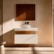 Mueble de baño con encimera HPL resina 10 cm acabado marmoleado Cala con cajonera Nomad Visobath principal 4