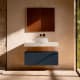 Mueble de baño con encimera HPL resina 10 cm acabado marmoleado Cala con cajonera Nomad Visobath principal 12