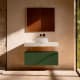 Mueble de baño con encimera HPL resina 10 cm acabado marmoleado Cala con cajonera Nomad Visobath principal 10