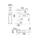 Grifo de lavabo Roma Imex croquis 5