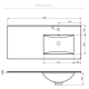 Conjunto mueble de baño Granada Viso Bath croquis 16