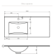Conjunto mueble de baño Granada Viso Bath croquis 17