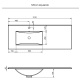 Conjunto mueble de baño Granada Visobath croquis 32