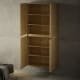 Armario doble 4 puertas madera maciza Alpes Bruntec detalle 2