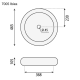 Lavabo sobre encimera Ibiza Bruntec croquis 2