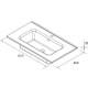 Conjunto mueble de baño Morai Salgar croquis 5