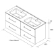 Conjunto mueble de baño Morai Salgar croquis 4