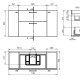 Conjunto mueble de baño Verso VisoBath croquis 13