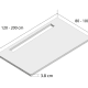 Plato de ducha de resina Canto Lateral Doccia croquis 10