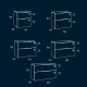 Mueble de baño Galsaky de Coycama croquis 4