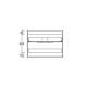 Mueble de baño Galsaky de Coycama croquis 5