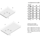 Plato de ducha de resina Liso Seda Doccia croquis 5