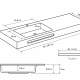 Lavabo suspendido Ideal Bruntec croquis 5
