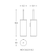 Escobillero de baño Logic Cosmic croquis 6