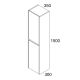 Columna de baño Kronos Bruntec croquis 2