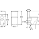 Inodoro Rimless Meridian Roca croquis 7