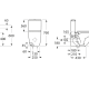 Inodoro Rimless Meridian Roca croquis 6