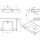Lavabo suspendido New Wccare PMR de Unisan croquis 4