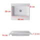 Lavabo encastrado Gama Bruntec croquis 2