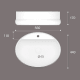 Lavabo sobre encimera Tormes Art and Bath croquis 2