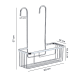 Cesta colgable para ducha Gedy croquis 4
