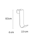 Percha para mueble 501 Bruntec croquis 3